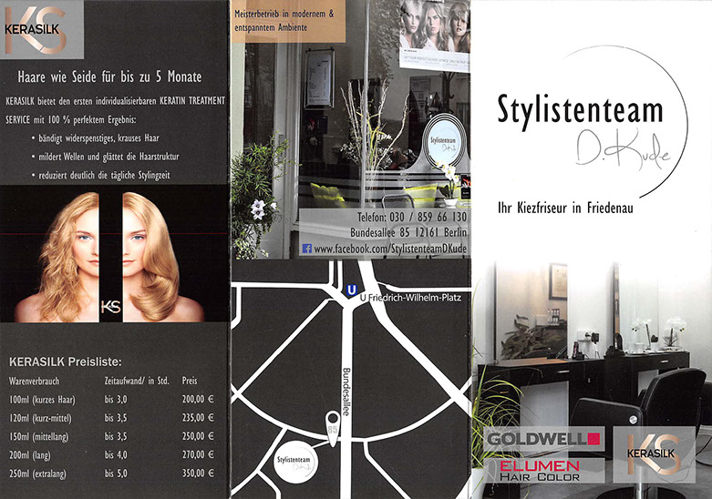 Werbebroschüre Stylistenteam D. Kude