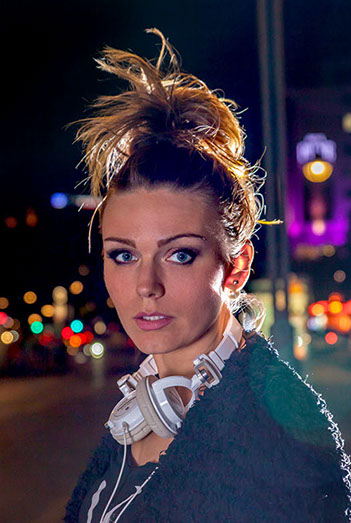 Citylight Shooting mit Arina an der Budapester Straße