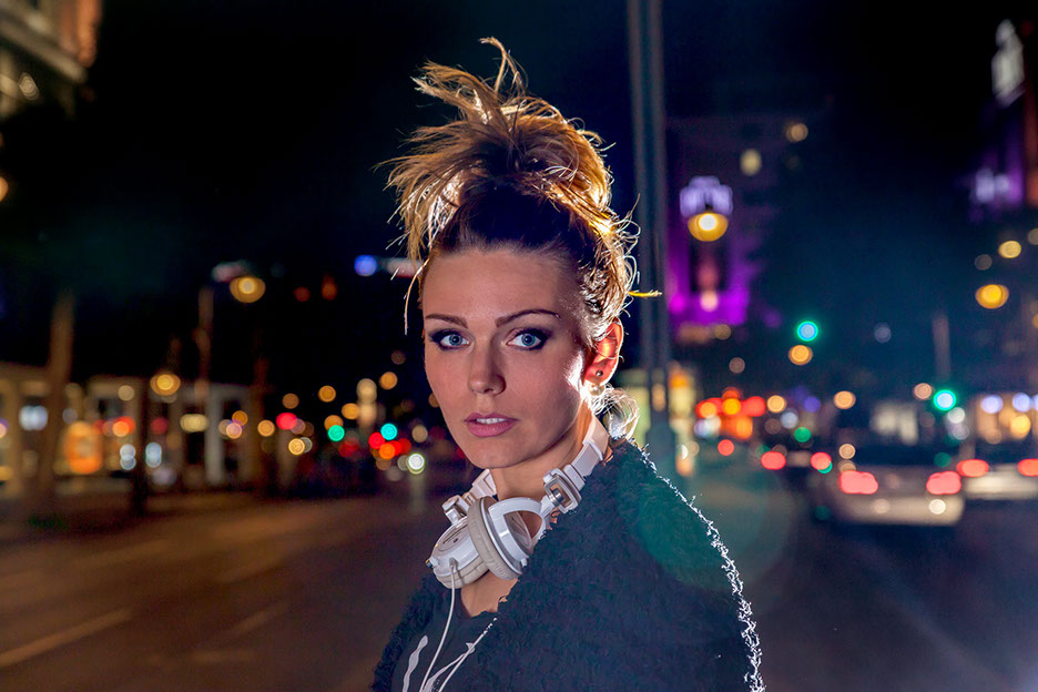 Citylight Shooting mit Arina an der Budapester Straße